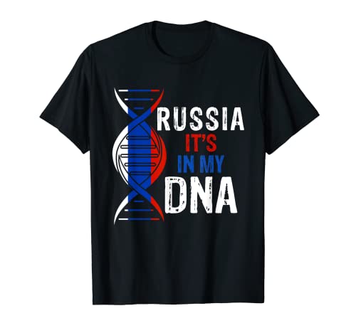 Russia It's In My DNA Proud Russian Russia Flag T-Shirt