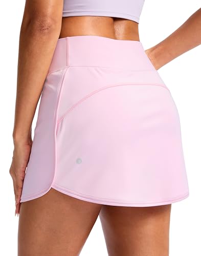 Image of SANTINY Skorts for Women with Pockets High Waisted Golf Skirts | Built-in Shorts, A Line, Athletic, Casual, Pickleball, Tennis Skirt
