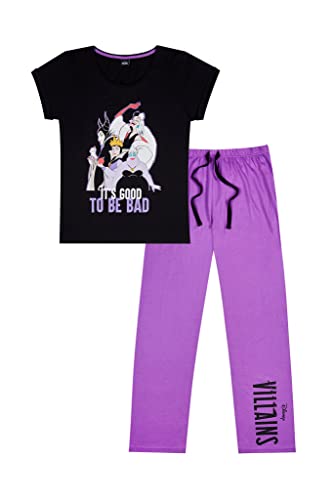 Pyjama long Disney méchant en maille douce imprimé graphique