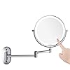 Auxmir Make-up Spiegel met Led-Verlichting met 1/10X Vergroting, Dimbare Wandspiegel met Touch-Schakelaar USB Oplaadbaar…