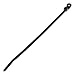 Panduit PLC4H-S25-L0 Pan-Ty Clamp Tie, Weather Resistant Nylon 6.6, Light-Heavy Cross Section, Curved Tip, 1/4 Screw Size, 120lbs Min Tensile Strength, 4" Max Bundle Diameter, .260" Nominal Hole Diameter, .075" Thickness, .300" Width, 15.1" Length (Pack of 50)