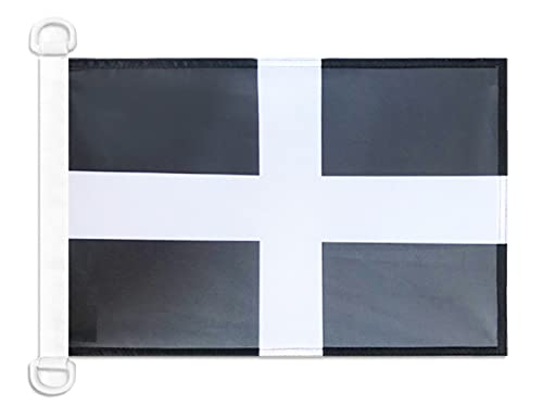 AZ FLAG Saint Piran's Boat Flag 12x18 in Mesh Polyester Plastic Rings