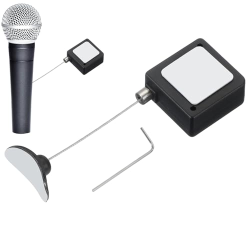 Cuerda antipérdida, bloqueo de cable de hardware, cable de seguridad ajustable de 1.2 x 1.2 pulgadas, soporte resistente para control remoto, solución de bloqueo conveniente para el hogar, oficinas