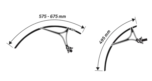 ZEFAL Shield R35 - Set de Garde-Boue pour Vélo de Route - Diamètre 700c / 28" - Garde Boue Velo Route Avant et Arrière - 343 g - Fabriqué en France, Noir – vue 6