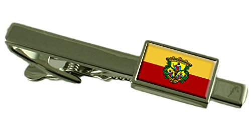 Pasador de corbata de Morelia México con bandera esmaltada de alta gama