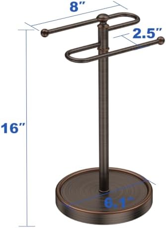 Hand Towel Holder, 304 Stainless Steel Heavy Duty S Shape Hand Towel Stand Free Standing Towel Bar for Bathroom Kitchen Countertop - 4