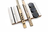 Clipboart® 360° Wandhalterung für 3 Eishockeyschläger & 3 Pucks aus Holz – Flexible Hockey Wandhalterung – Horizontal Vertikal Diagonal – Schonende Clip-Technik – Handgefertigt in Bayern