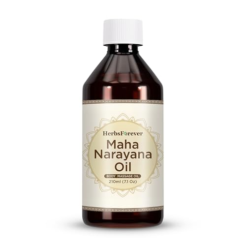 HerbsForever Maha Narayan Oil Authentic Ayurvedic Massage Oil Cold Pressed Premium Oil Non GMO Vegan 7.1 fl oz 210 ml