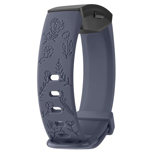�Ԗ͗l �o���h for Fitbit Inspire/Fitbit Inspire HR �o���h �x���g �����x���g �_�炩���V���R�� �X�|�[�c�o���h �h���h�� ���߉\ ���F�I���i�u���[�O���[,S�T�C�Y�F140mm-185mm���j