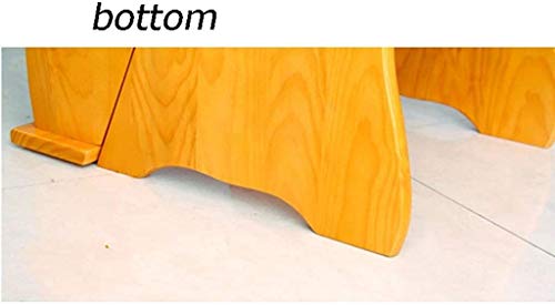 Silla de escalera plegable de madera con peldaños estables para casa 7