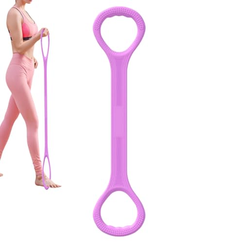 Correa elástica de yoga, cinturón de resistencia de 8 figuras, correa de resistencia elástica para ejercicio, correas de estiramiento de yoga, cuerda elástica de yoga, equipo deportivo
