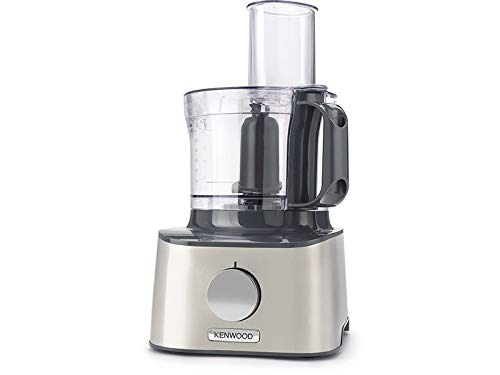 Kenwood Electrodomésticos Multipro Compact FDM304SS, Robot de cocina, potente recipiente de trabajo de 2,1 l, accesorio de mezcla acrílico, cortador de cubos, carcasa de metal, 800 W, color plateado