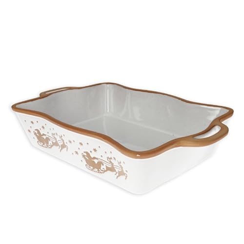 BRANDANI collezione Pandizenzero Pirofila Slitta in ceramica stoneware 39,5 x 25 x h 8 cm