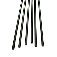 10pcs Black Glass Fiber Rods, Round Fiberglass Elastic Bar L 500mm/20inch, Tent Kite Support Poles Fiberglass Rods3x500mm