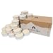 Bluecorn Beeswax 100% Pure Beeswax Tea Lights - Metal Cups (Ivory, 24-Pack)