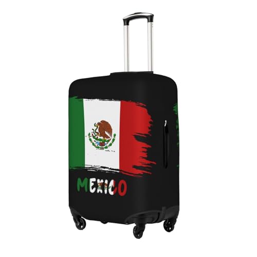 Mexico Mexican Mex Flag Travel Luggage Cover Washable Suitcase Case Suitcase Protector Fit Luggage Cover Medium2