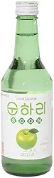 Soju Bebida Alcoólica Coreana Sabor Maca Verde 360ml