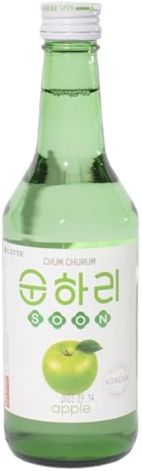 Soju Bebida Alcoólica Coreana Sabor Maca Verde 360ml