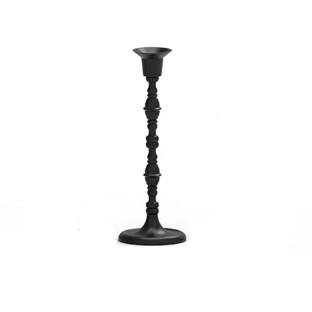 Candlelight Stand Black candle holder ornament romantic decoration pedestal atmosphere Candle Sticks Holder(Medium)