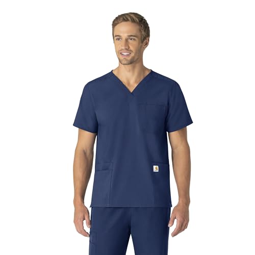 Carhartt Scrubs C15013 Force, Camiseta unisex con cuello en V, talla S