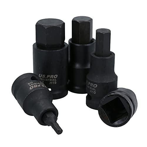 Douilles à chocs robustes 1/2 Hex et Torx de grande amplitude