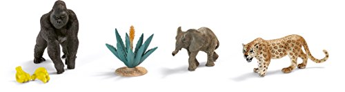 Ensemble Jungle SCHLEICH figurines d'animaux sauvages pour enfants