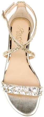 Jewel Badgley Mischka Osome Glitter Flat Sandals - Image 6