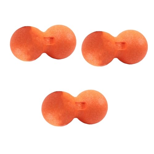 FOMIYES 3 Pcs Peanut Massage Ball Double Mobility Ball Peanut Shaped Massage Ball Peanut Muscle Massage Roller Peanut Shape Massage Roller Double Massage Ball