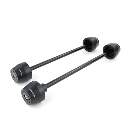 HengSai Motorräder Rahmen Sliders Sturzschutz for Suzuki GSR750 GSX-S 750 2011-2022 Motorrad Vorne Hinten Rad Gabel Achse Sliders Kappe Crash-Schutz Sturzpads(Black B)