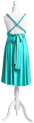 Short Infinity Bridesmaid Dresses Convertible Wrap Midi Multiway Dress - Image 3