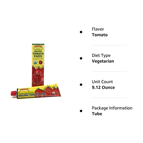 image for Cento Double Concentrated ORGANIC Tomato Paste - 2/ 4.56 oz tubes, 4.5