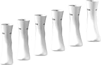 adidas Unisex Linear Crew Socks Cushioned Socks 6 Pair Pack, White/Black, 42-45 – Ansicht 4