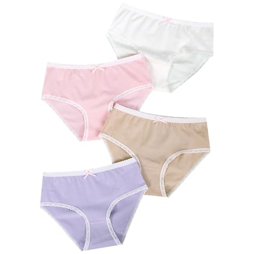 Toddler Girls' Soft Cotton Underwear Comfort Panty Briefs 4 Pack Undies Breathable Underpants2