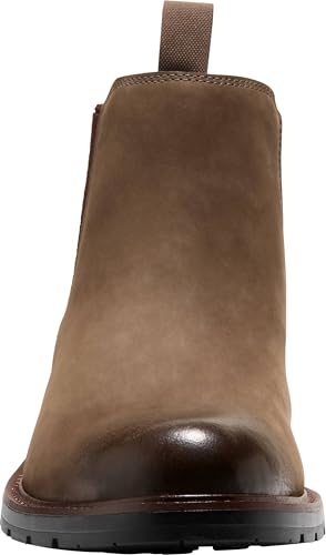 Cole Haan Cole Haan Men's Chamberlin Grand Chelsea Boots, Truffle Nubuck/Black Water Resistant, 11-M US