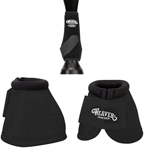 Weaver Leather Prodigy Original Athletic Boots and NoTurn Bell Boots, Small, Front Set