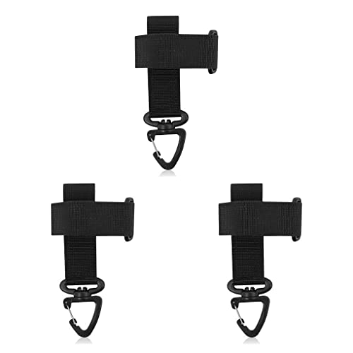 SUIOPPYUW 3 Ensemble de Sangle de suspension pour Boucle à dégagement Mitaines Porte-laisse Stockage Noir Cover