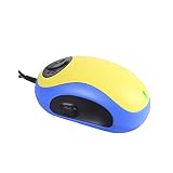 ZJFHEYUO Loupe de Lecture Portable Pratique avec Souris Filaire, 20x, pour écran PC, Aide visuelle, liseuse, amblyopie, Basse Vision, Jaune, Bleu, Mini