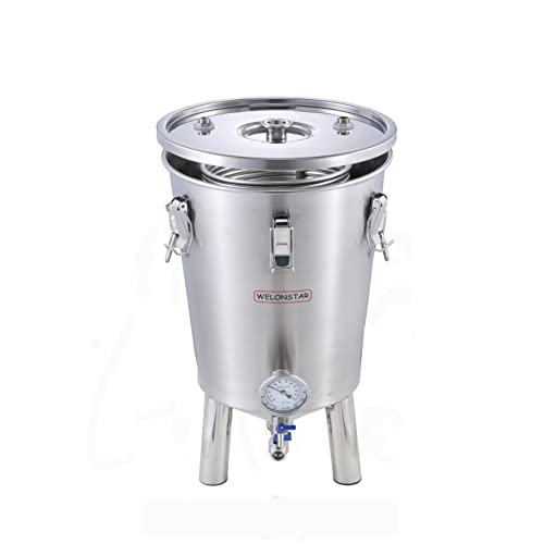 Fermentation tank with chiller for home brewing Stainless steel conical fermenter with cooling system Craft beer Brewery 17 gallon