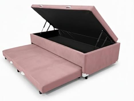 Cama Box Baú Solteiro com Auxiliar Conjugada | Pistão a Gás | Sup...