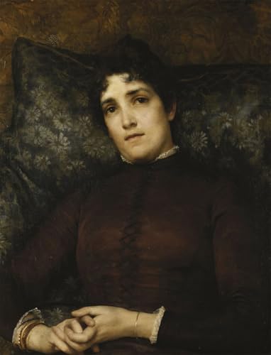 Portrait de Mme Frank Déby Lawrence Alma Tadema Art Affiche Toile Salon 60x90cm