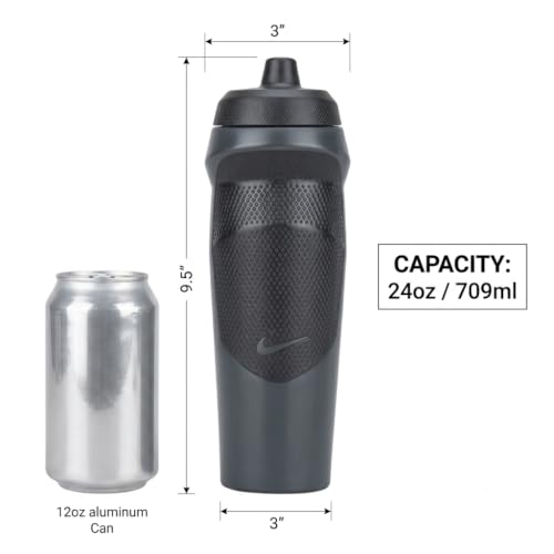 Image of Nike HYPERSPORT BOTTLE 20 OZ - ANTHRACITE /BLACK /BLACK /ANTHRACITE, 591 ML