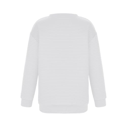 Girl's Oversized Sweatshirt Crewneck Pullover Long Sleeve Sweat Shirts Solid Color Tops Casual Tshirt Winter Clothes4