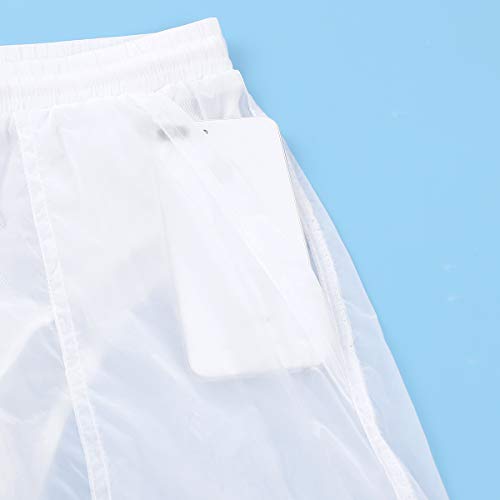 Iefiel Mens Fashion Fashion Beach Pants See-Through Drawstring Quick Dry Beach Shorts Swim Trunks Sport Athletic Shorts White Xl #TOP7