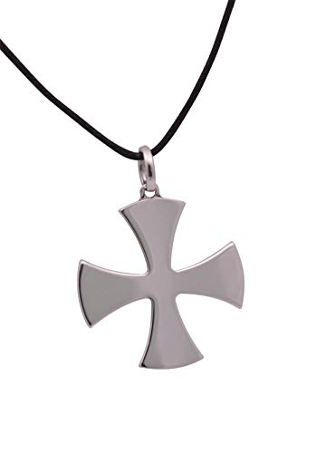 Arfasatti Pendentif croix de Malte rond en argent 925 fait à la main en Italie Cover