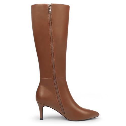 Image of JOY IN LOVE Knee High Boots for Women Chunky Heel Tall Boots