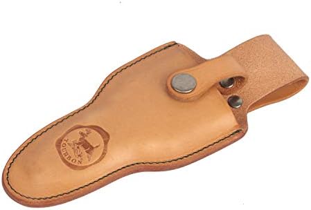 TOURBON Deluxe Tan Leather Secateurs Holster Belt Pouch for Garden Tool Scissors