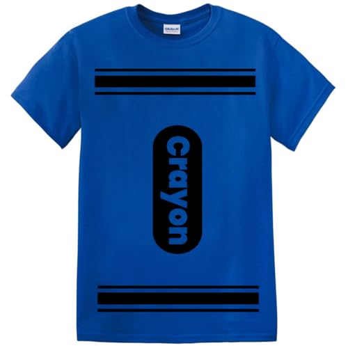 Crayon Tshirt Halloween Costume for Men Women Adult Size | Funny Cool Shirt idea | Graphic tee