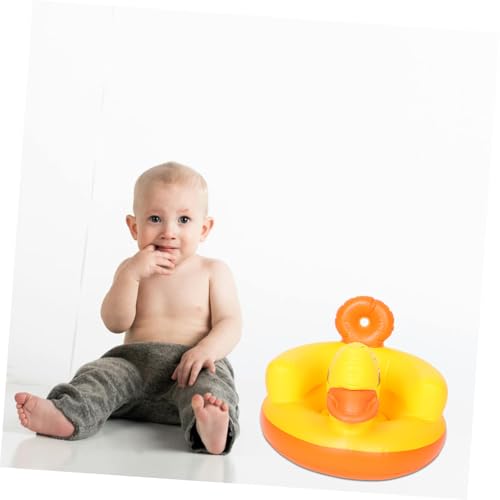 Siège gonflable bébé en forme de canard pour les repas et le bain - 5