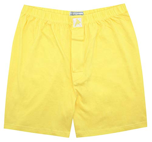 Mens Solid Light Gold Color BOXER 100% Knit Cotton Shorts
