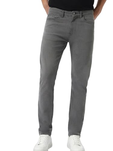 Image of Urbano Fashion Men's Regular Fit Mid Rise Washed Jeans Stretchable